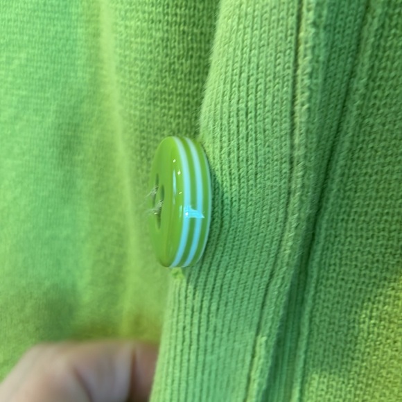 💚Lime green button up Lane Brant 14/16 sweater - Picture 3 of 9